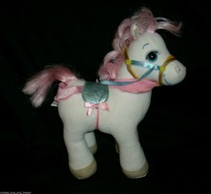 10&quot; Disney Princess 2007 Playmates White Pony Horse Stuffed Animal Plush Toy - £19.45 GBP