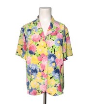 Pendleton Floral Button Front Top Womens Size 10 Vintage Colorful Spring... - $17.09