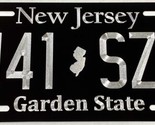 New Jersey NJ Any State Car Tag Your Text Diamond Etched Front License P... - $22.99