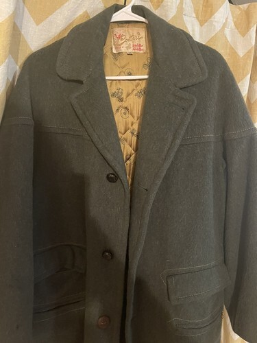 Vintage 1940s 1950s Wool Coat Jacket Sportswear  Contari Paddle & Saddle Size 40 Item image 2