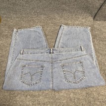 JMS Just My Size Classic Capri Pants Womens 22W Stretch Blue Denim Jeans Zip - £18.61 GBP