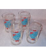 Vtg Old Style Beer Brewing Set of Four 6 0z Tasting Size Drinking Glasses B - $32.00