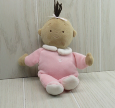 North American Bear Co Little Princess pink soft plush doll brown tan AA NABCO - £7.35 GBP