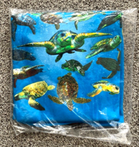 Sea Turtle T Shirt-Uncle Jerry&#39;s T&#39;s-Blue-Large-Graphic Tee-Vintage NOS - $37.40