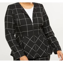 Lane Bryant Windowpane Peplum Jacket NWT Size 20 - $39.99