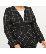 Lane Bryant Windowpane Peplum Jacket NWT Size 20 - $54.87 CAD