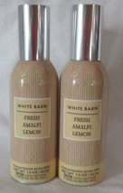 White Barn Bath &amp; Body Works Room Spray Lot Set Of 2 Fresh Amalfi Lemon - £22.38 GBP