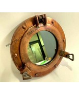 Aluminium Antique Copper Nautical Vintage Handmade Porthole Ship Mirror ... - $73.97 CAD