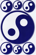 AU250 Ying Yang Peace Scooter Sticker Decal Racing Tuning Size 27x18 cm/10x7inch - £3.18 GBP