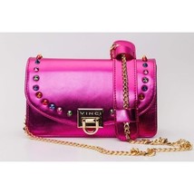 The Caris Fuchsia Leather Handbag image 5