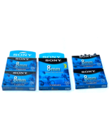 Lot of 6 New Sony 8mm Video Cassette Tapes 120 Min MP Standard Cassettes - €36,77 EUR