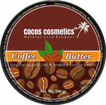 VEGAN Coffee Body Face Butter | Organic Anti Cellulite Butter | Whipped Butter - £17.49 GBP