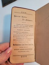 1898 Northwestern Live Stock Commission Co., K.C., MO, pocket ledger w case image 2