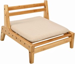 Huyear Bamboo Floor Chair Japanese Floor Chair Tatami Chair With Meditation - £89.23 GBP