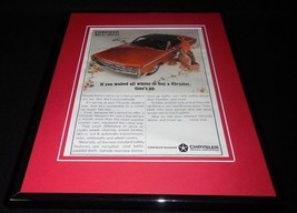 1966 Chrysler Newport Framed 11x14 ORIGINAL Vintage Advertisement  - £34.90 GBP
