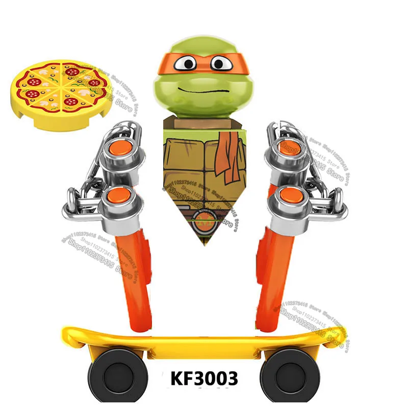 Ninja Turtle Mini Figures &amp; Building Blocks Toys for Kids to Assemble KF... - $6.00