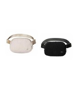 Lolë Unisex Fleece Belt Bag, Black/Cream Crossbody Fanny Pack Waist 7.5x... - $31.46 CAD