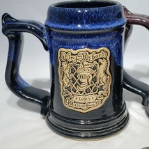 Blue King Richards Renaissanc Faire Mug 1995 Pluth Pottery Souvenir Stein Cup MA - £22.94 GBP