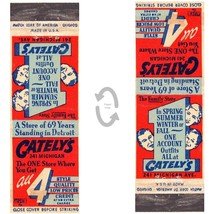 Vintage Matchbook Cover Gatelys Department Store Detroit Michigan 1930s ... - £14.20 GBP