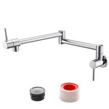 Brass Foldable Kitchen Faucet Rotatable Tap Only for Cold Water Chrome - £111.08 GBP