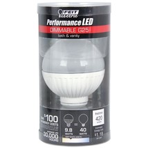 4x Dimmable Performance LED 10W / 40W 120V G25 Mini-Globe Soft White G25/DM/LED - £88.63 GBP