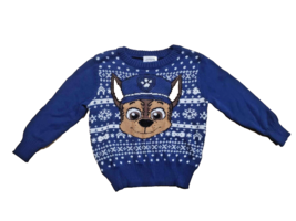 Paw Patrol Christmas Toddler Holiday Sweater Chase Winter 2T Brand New - £25.25 GBP
