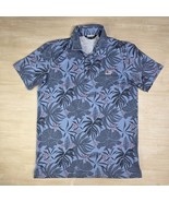 Travis Mathew Polo Shirt Red Letter Day Floral Flag Logo Men&#39;s Size Large - $67.59 CAD