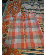 Columbia Short Sleeve Plaid Yarn Dye Mens XL Shirt - $13.86