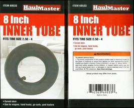 8&quot; Rubber INNER TUBE for Tire Size 2.50&quot; - 4&quot; w Curved Stem Lawnmower Ha... - $16.16