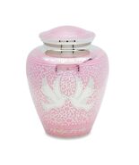 Large/Adult 220 Cubic Inches Pink Loving Doves Funeral Cremation Urn for... - $186.99