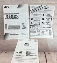 JVC Video Cassette Recorder Super VHS ET iInstruction Manual Only - £7.77 GBP