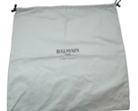 Authentic Balmain Paris White Dust Bag Storage Cover Drawstring Bag 15 X... - $29.65