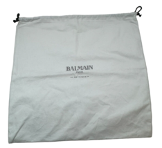 Authentic Balmain Paris White Dust Bag Storage Cover Drawstring Bag 15 X 15.5 - £23.64 GBP