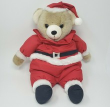 VINTAGE 1988 PRESTIGE TOY CORP CHRISTMAS SANTA TEDDY BEAR STUFFED ANIMAL... - £73.80 GBP