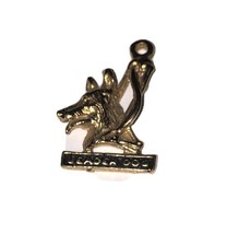 “Leader Dog” Vintage Gold Colored Pendant - $8.12