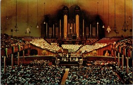 Interior Mormon Tabernacle Salt Lake City Utah Postcard PC88 - £3.97 GBP