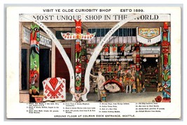 Ye Olde Curiousity Shop Coleman Dock Seattle WA Washington UNP WB Postcard R19 - £5.61 GBP