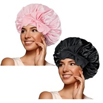 BONNET QUEEN 2pcs Pack Silk Bonnet for Sleeping Women Satin - £23.18 GBP