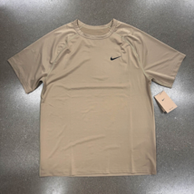 Nike Ready Men&#39;s Dri-Fit Short-Sleeve Fitness Top Tee Shirt DV9815-247 Khaki L - £22.88 GBP