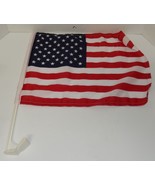 American US Car Window American Patriotic USA Auto Flag 12&quot; x 16&quot; Double... - $13.48 CAD