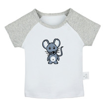 Little Baby Cute Tops Newborn Baby T-shirt Infant Kids Animal Mouse Graphic Tees - £7.82 GBP+