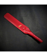 Handmade Red Leather Spanking Paddle – BDSM Impact Toy – 19” Spanking Whip - €67,34 EUR