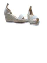 Steve Madden Womens Wedged Heel Sandals Color Oatmeal Size 9M - £46.15 GBP