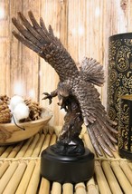 9.25&quot; Tall Wings of Glory Swooping Broad Winged Bald Eagle By Cliff Rock... - £34.59 GBP