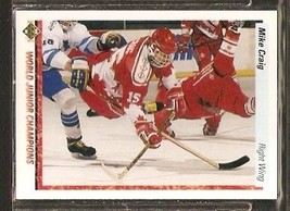 Team Canada Minnesota North Stars Mike Craig RC Rookie Card 1990 Upper Deck #472 - £0.39 GBP