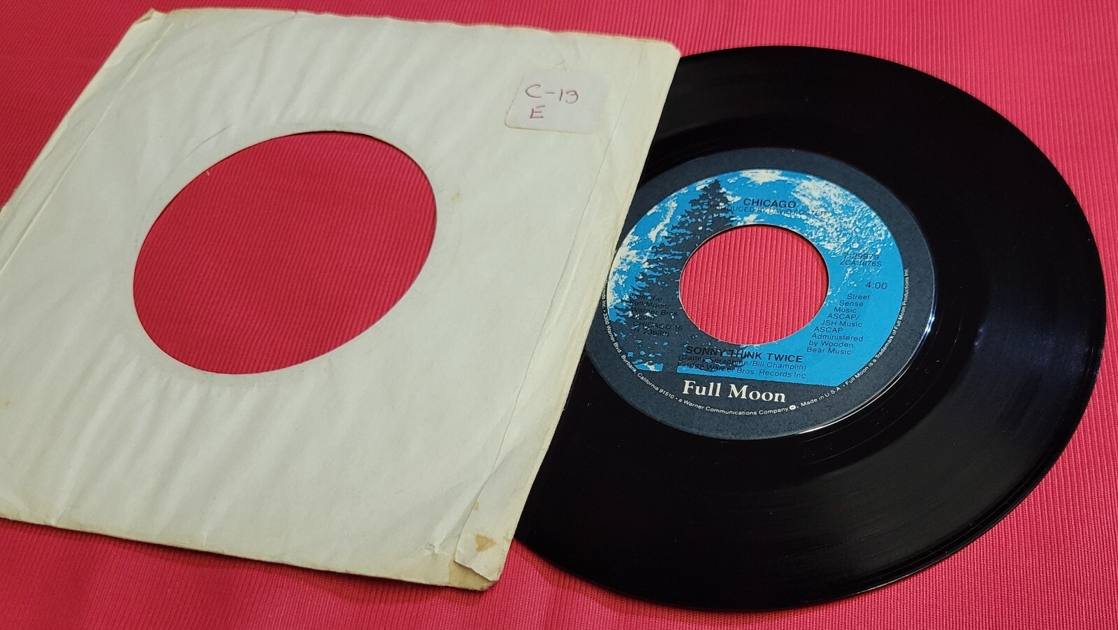 Chicago - Hard to Say I'm Sorry - Sonny Think Twice - 7" Vinyl - 45RPM Record Item image 6