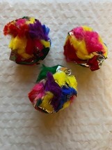 MYLAR CRINKLE BALLS GO CAT CAT NIP TOYS SMALL PET TOYS COUNT OF 3 - £8.50 GBP