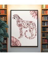 Cheetah Art Print Safari Animal Decor Boho Leopard Wall Art Wildlife Ill... - $10.66 CAD