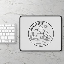 Camping Lover&#39;s &quot;I Hate People&quot; Mousepad - Neoprene, 9&quot;x7&quot;, Stitched Edg... - $14.42