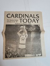 Vintage College Basketball Program Stanford Cardinals Today vs Oregon OSU 1980 - £7.33 GBP